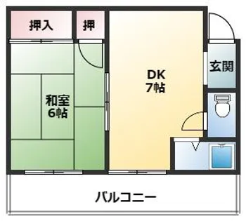 安田マンション【302号室】の間取り