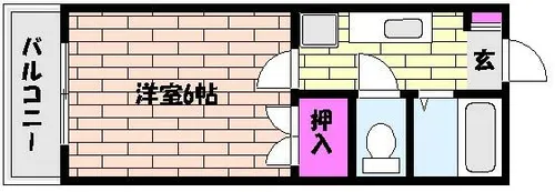 ビューライフ魚崎【2階】の間取り