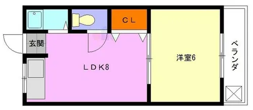 三栄マンション【3階】の間取り
