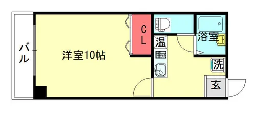 サンロータスビル【6階】の間取り