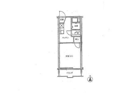 サニーコートK【206号室】の間取り
