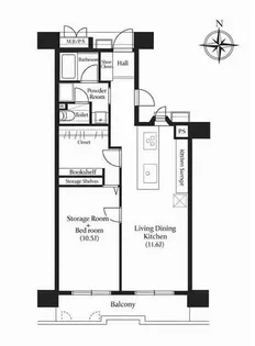 藤和堂島ハイタウン【5階】の間取り