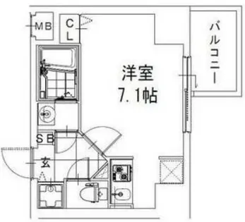 エスレジデンス難波ブリエ【4階】の間取り