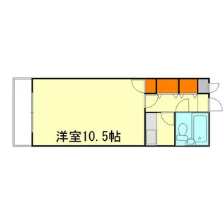 レックスつばき第6ビル【3-B号室】の間取り