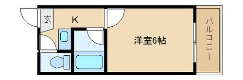 グランドリーペペ平野東【805号室】の間取り