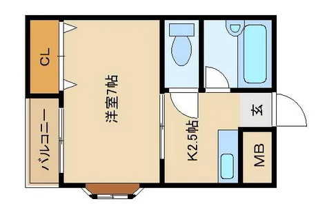 ロイヤルエレガント【307号室】の間取り