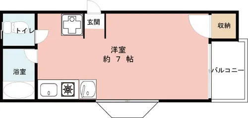 フレックス北野【203号室】の間取り