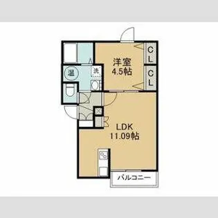 DOLCEVITA【A号室】の間取り