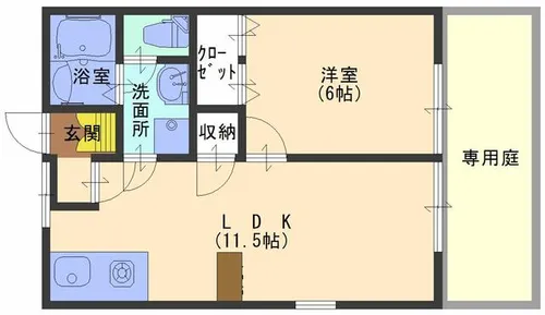 プレタメゾン大前I【101号室】の間取り