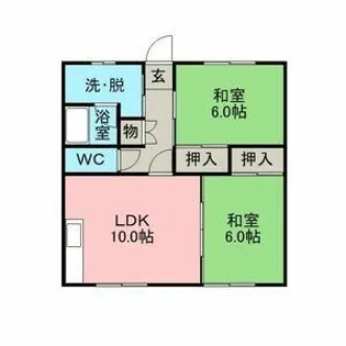 コーポホワイト【103号室】の間取り