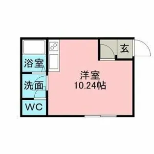 コーポハピネス【101号室】の間取り