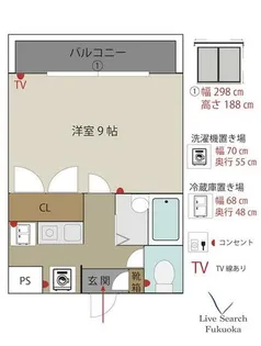 ウェーブコート【307号室】の間取り