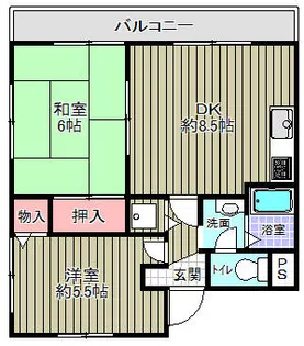 メゾンちぐさ【3階】の間取り