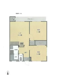 Mola mola(モラモラ)【202号室】の間取り