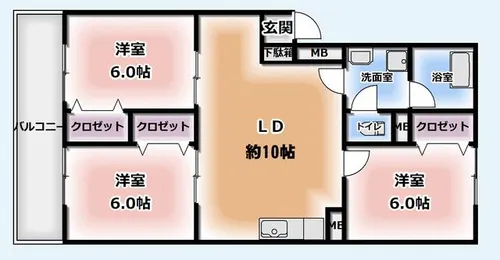 志免ビル【B号室】の間取り
