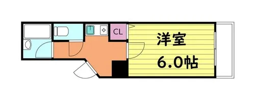 エトワールヴィル-R深江橋駅前【3階】の間取り