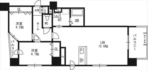 レジェンドコート琴似【2階】の間取り