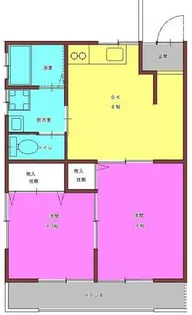 浅岡ハイツ【201号室】の間取り