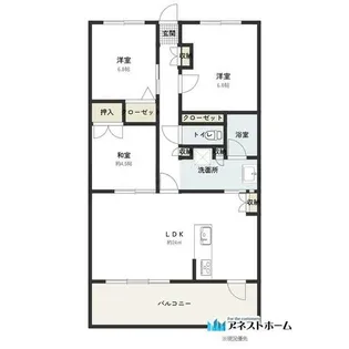 グランドパレスフォレストガーデン山手【1302号室】の間取り