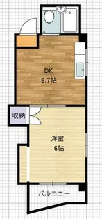 アーバン仙水【205号室】の間取り