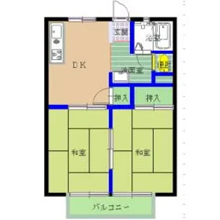 サンシティ久栄【2階】の間取り