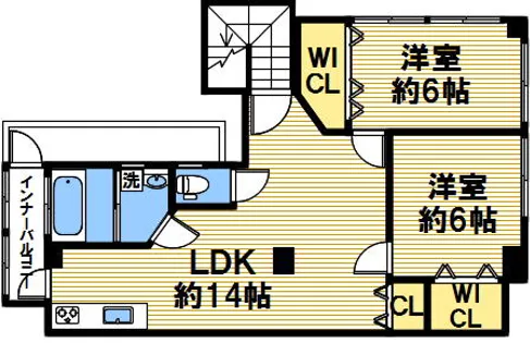 生和ビル【112号室】の間取り