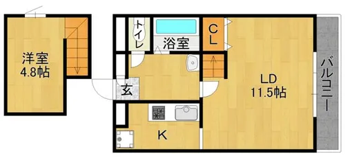 サングラン九条【601号室】の間取り