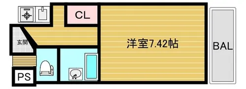 フェアクレスト【303号室】の間取り