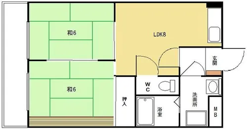 サンロード門松【202号室】の間取り