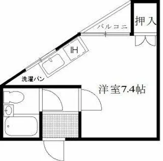 ミダ六マンション【203号室】の間取り