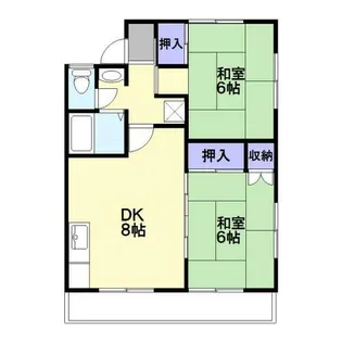 コーポマリン【202号室】の間取り