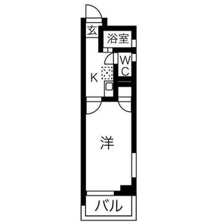 ハイツ金山【308号室】の間取り
