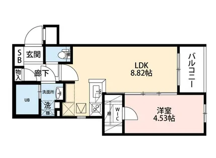 エクシア別府【2階】の間取り