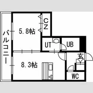Ambiente619【5階】の間取り