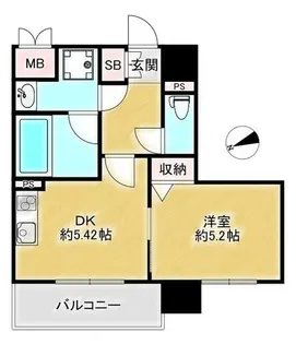 プリオーレ新開地【7C号室】の間取り