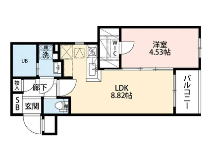 エクシア別府【2階】の間取り