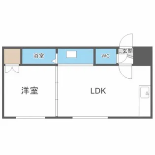 オプス北19条【403号室】の間取り