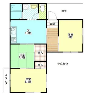 高原マンション【305号室】の間取り