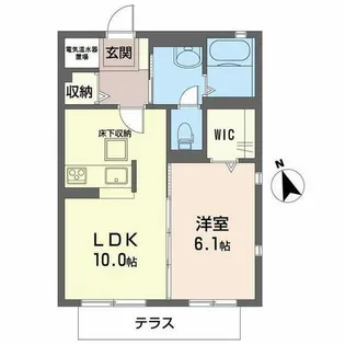 シャーメゾン大道【103号室】の間取り