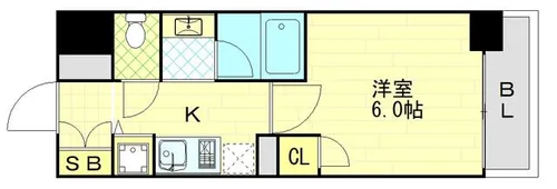 ラナップスクエア東梅田【11階】の間取り
