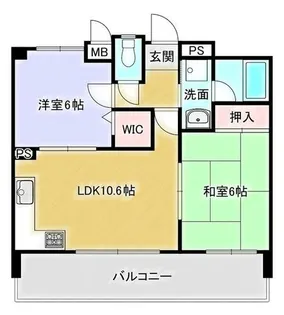 ブルーム神戸三宮【4階】の間取り