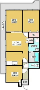 ニューハイム南巽【306号室】の間取り