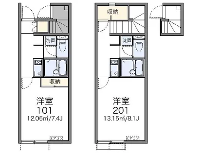 レオネクスト黒岡【207号室】の間取り