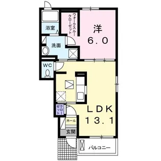 ラッフィナート【1階】の間取り