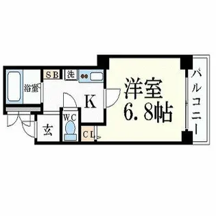 プレサンス京都二条城前【304号室】の間取り