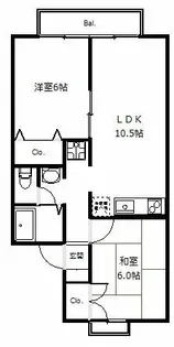 セジュマリール桂【2階】の間取り