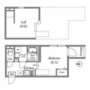 ハーモニーテラス東野八反畑町Ⅱ【0202号室】の間取り