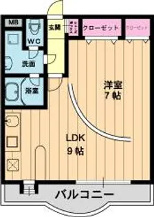 ラ・パルフェ・ド・ルミナス【4階】の間取り