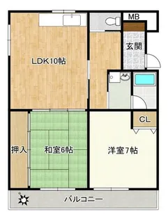 たくわ壱番館【405号室】の間取り