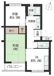 メゾン天神【2階】の間取り